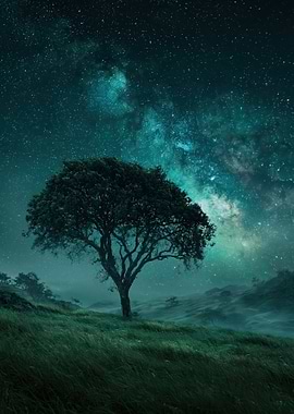 Tree Under the Milky Way