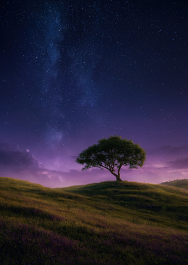Tree under the Milky Way