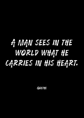 Goethe quote about perception