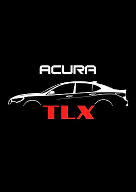 Acura TLX Car Silhouette