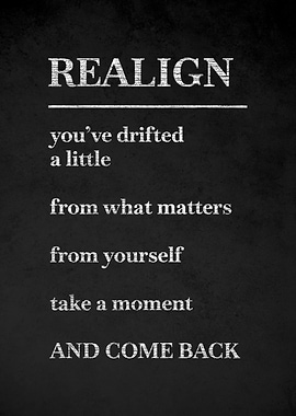 Realign Motivational Text Art v5