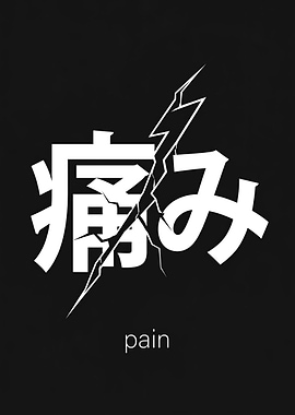 Japanese Kanji for Pain