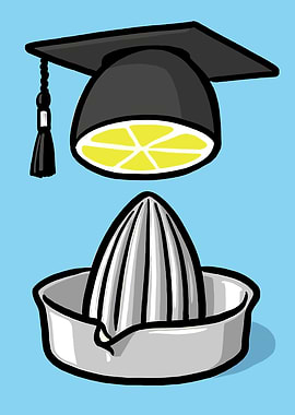 Graduation Cap Lemon Juicer
