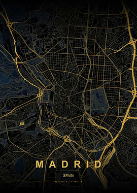 Madrid City Map