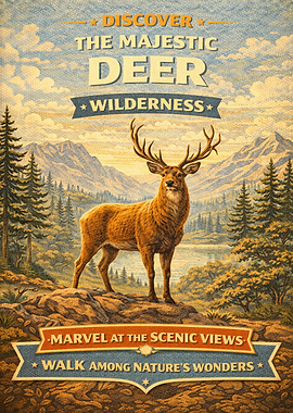 Majestic Deer in Wilderness