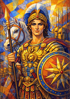 Alexander the Great with Horse and Army