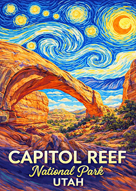 Capitol Reef National Park Starry Night