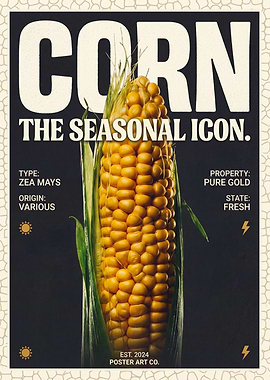 Corn The Seasonal Icon Poster