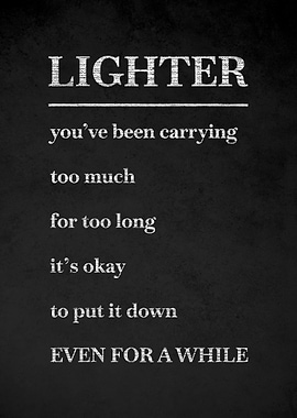 Lighter Inspirational Text Art v4