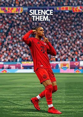 Footballer Silencing Crowd