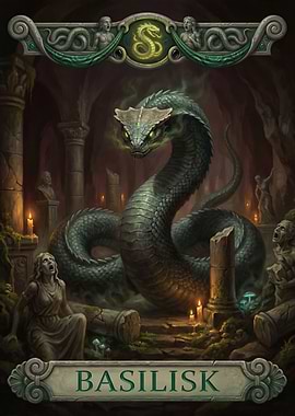 Basilisk in Ancient Ruins