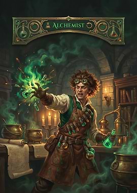 Alchemist in a Laboratory