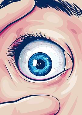 Close-up of a Wide Open Eye