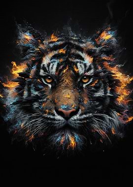Fiery Tiger Portrait