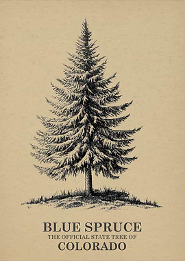 Blue Spruce Colorado State Tree