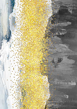 Abstract Gold and Gray Texture
