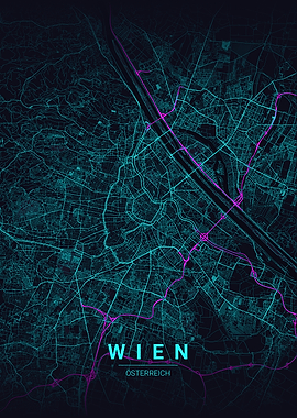 Vienna Map Art