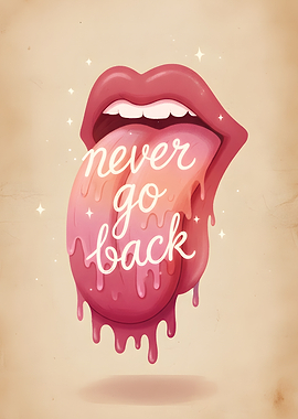 Lips and Tongue with Text