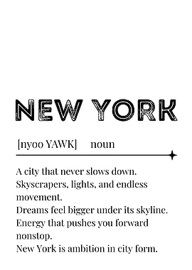 New York Definition Art