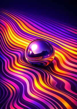 Abstract Sphere on Wavy Lines