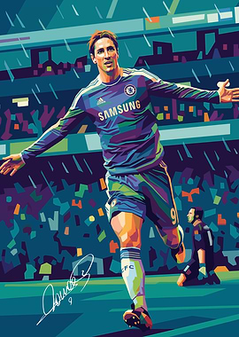 Fernando Torres Chelsea Pop Art
