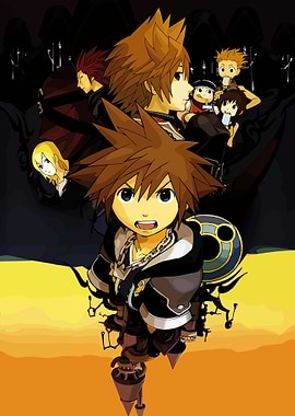 Kingdom Hearts Characters in Dramatic Pose