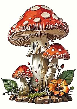 Enchanted Mushroom Garden