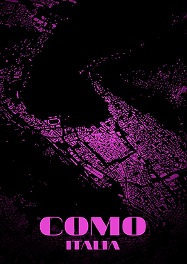 Como Italia City Map Poster