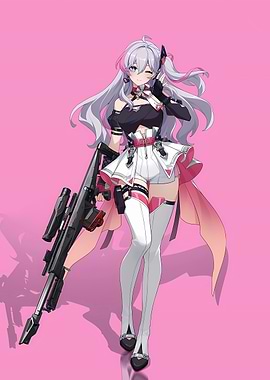 Anime Girl with Sniper Rifle