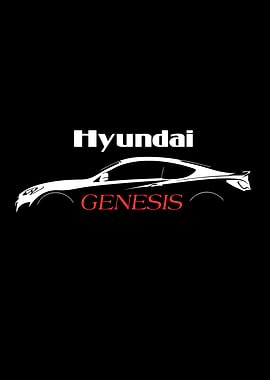 Hyundai Genesis Car Silhouette