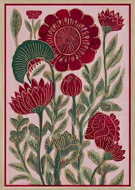 Vibrant Floral Botanical Print