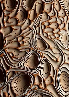 Abstract Organic Wood Texture