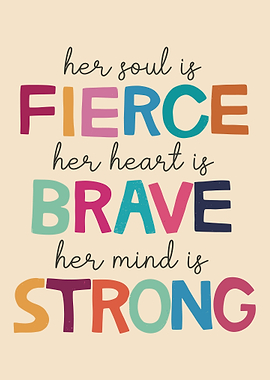 Soft but Savage – Bold Feminine Empowerment Typography Poster