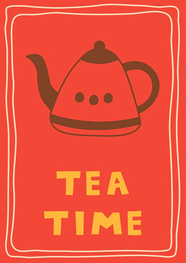 Cute Tea Time Poster
