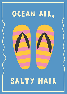Ocean Air Salty Hair Flip Flops