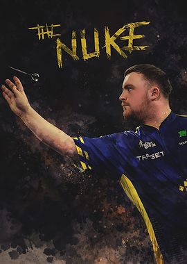 Darts Player 'The Nuke' Throwing Dart