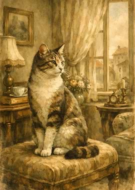 Cat Sitting by a Window
