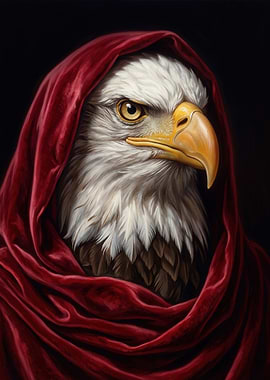 Eagle in Red Hood