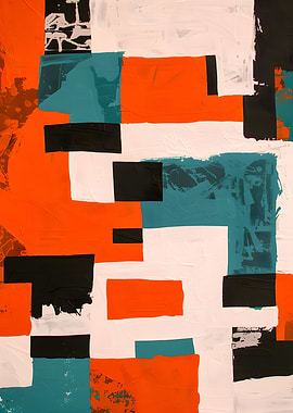 Abstract Geometric Painting