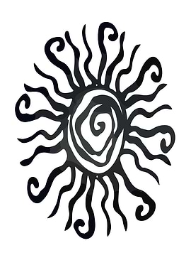 Tribal Sun Symbol