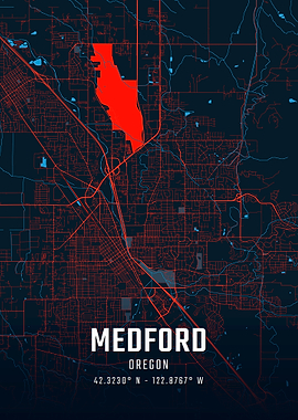 Medford Oregon City Map