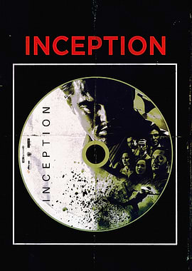 Inception Movie Poster CD Art