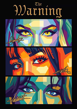 The Warning Pop Art Eyes