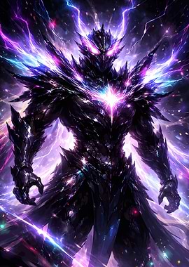 Cosmic Warrior with Lightning