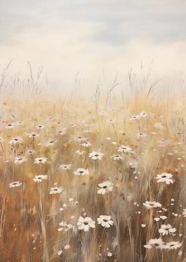 Field of Daisies in Soft Light