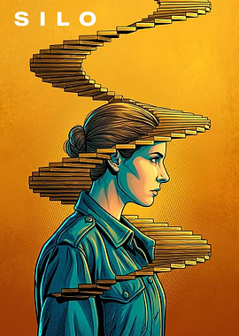 Silo Woman with Staircase Head