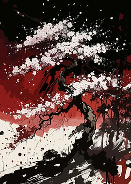 Cherry Blossom Tree in Bloom