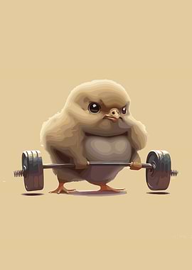 Strong Chick Lifting Weights