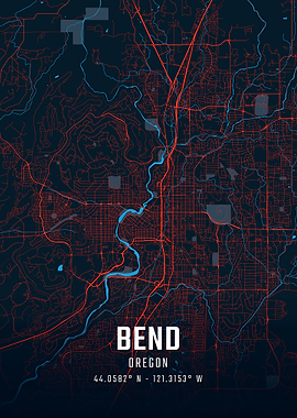 Bend Oregon City Map