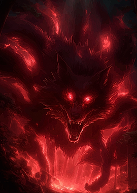 Fiery Wolf Spirit